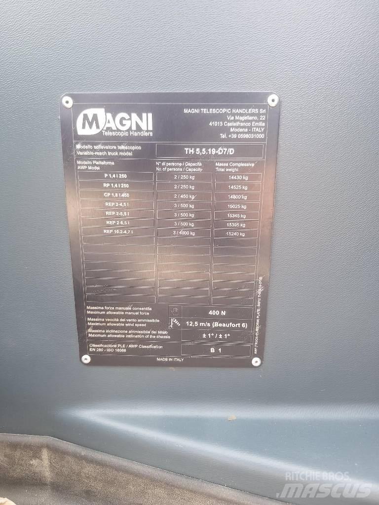 Magni TH 5.5 19 P مناولات متداخلة