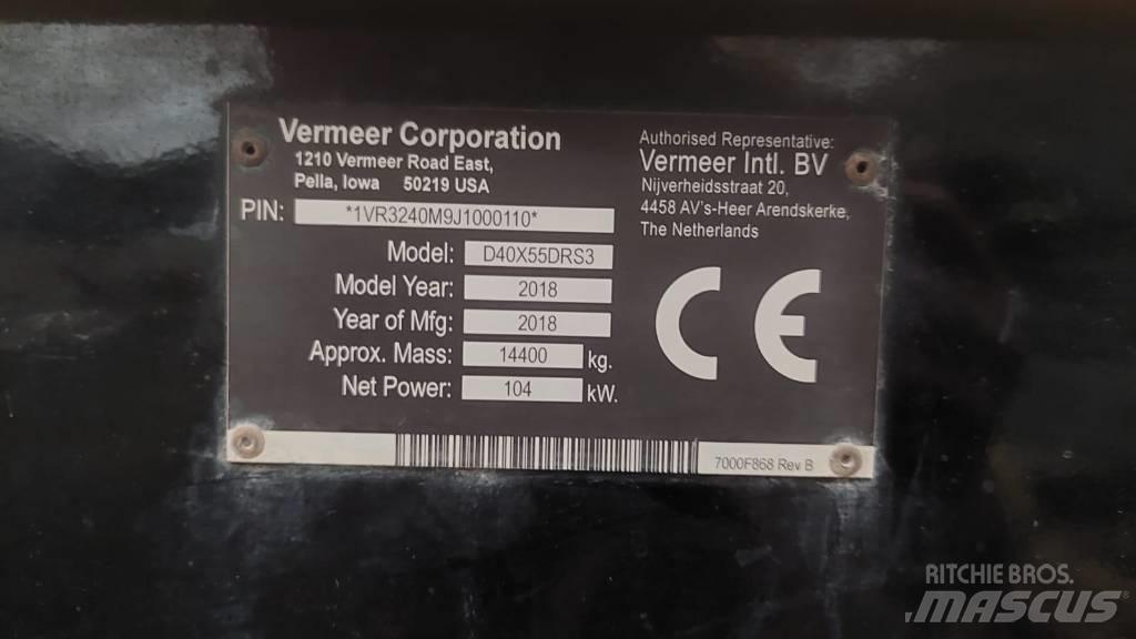 Vermeer D40x55 DR S3 الحفارات الأفقية