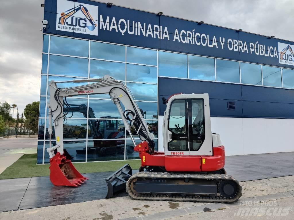 Takeuchi TB 80 FR حفارات صغيرة أقل من 7 طن (حفارات صغيرة)