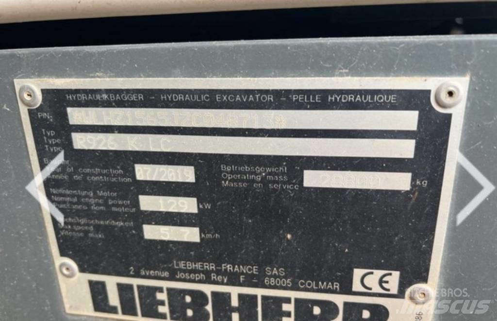 Liebherr R 926 KLC حفارات زحافة