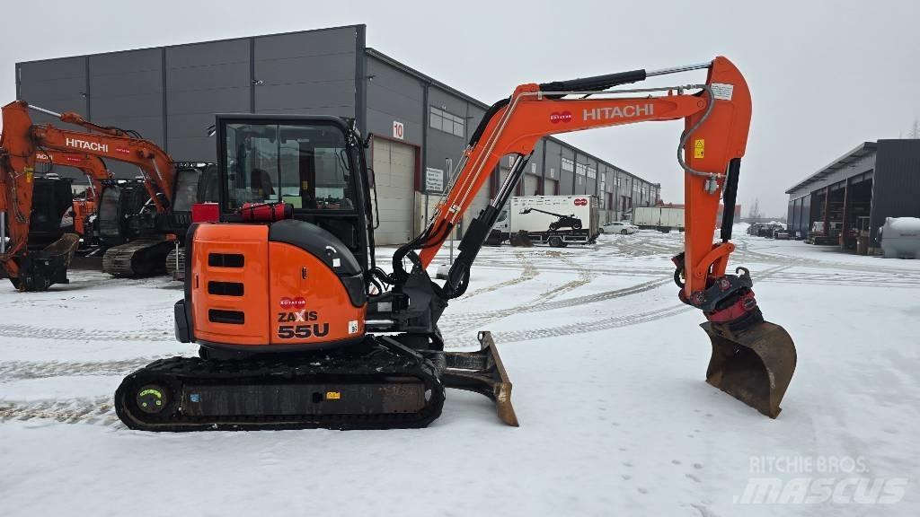 Hitachi ZX 55 U-5 حفارات صغيرة أقل من 7 طن (حفارات صغيرة)