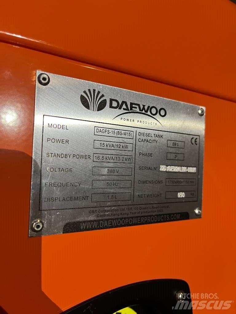 Daewoo Dagfs15-15 مولدات ديزل