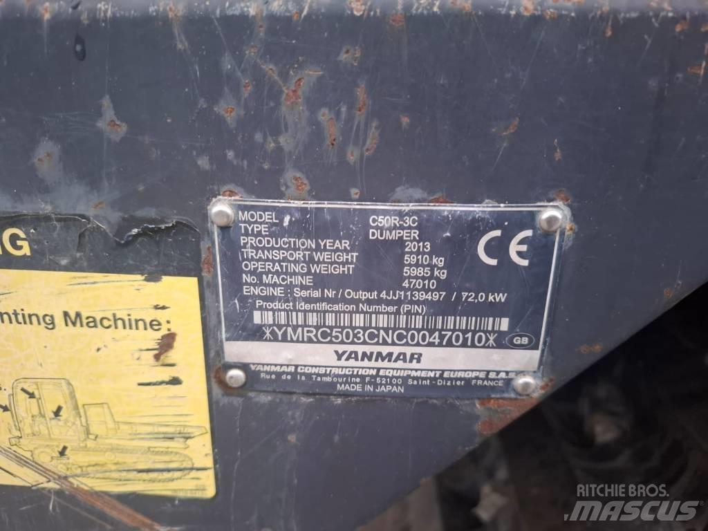 Yanmar C 50 R-3 C عربات نقل قلابة مجنزرة