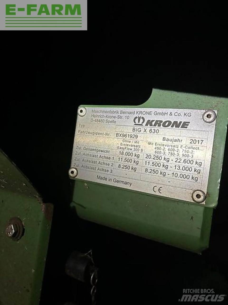 Krone big x 630 علافات ذاتية الدفع