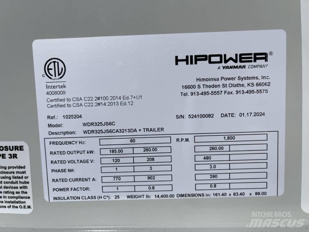 Hipower HRJW 325 مولدات ديزل