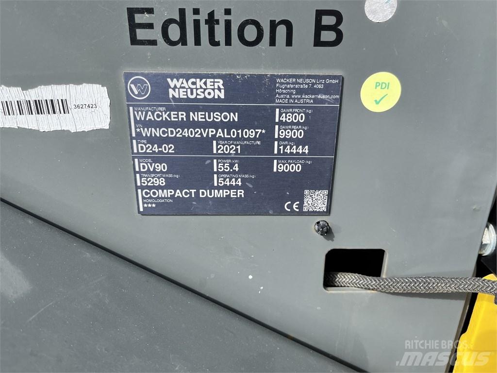 Wacker Neuson DV 90 شاحنات المخلفات الصلبة