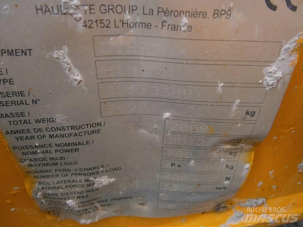 Haulotte H 12 SX رافعات مقصية الشكل
