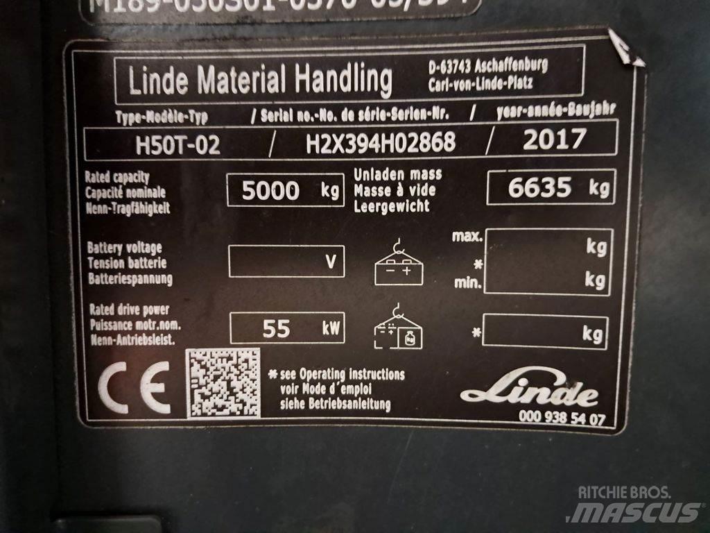 Linde H50T-02 شاحنات LPG