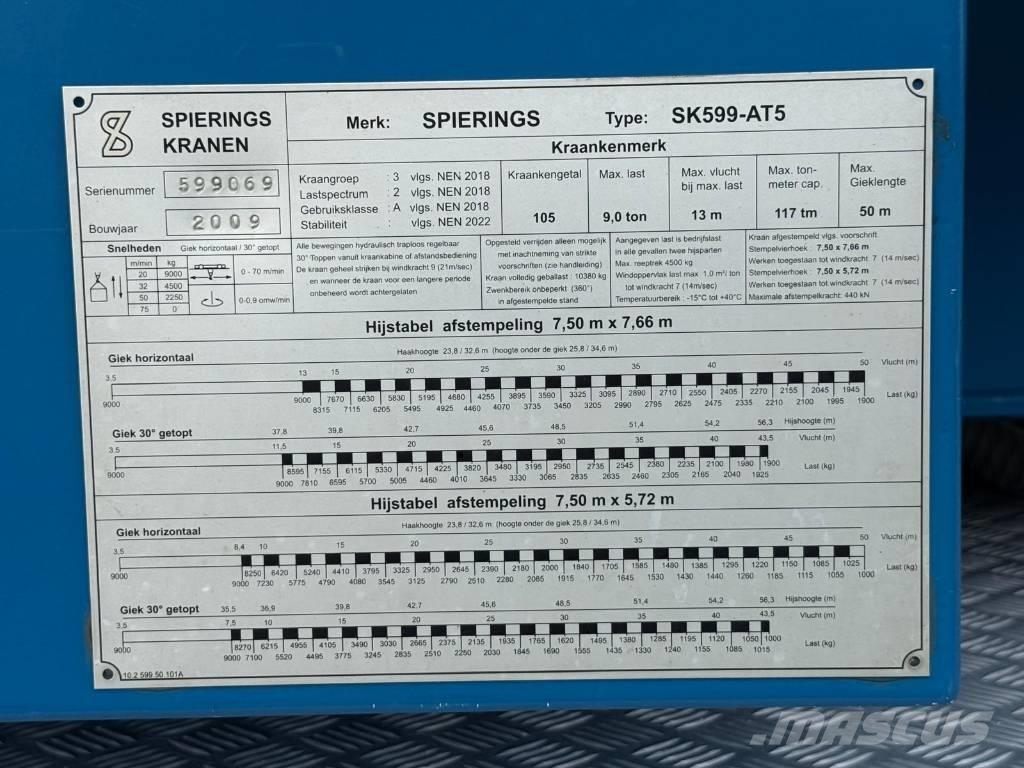 Spierings SK 599 AT5 رافعات برجية