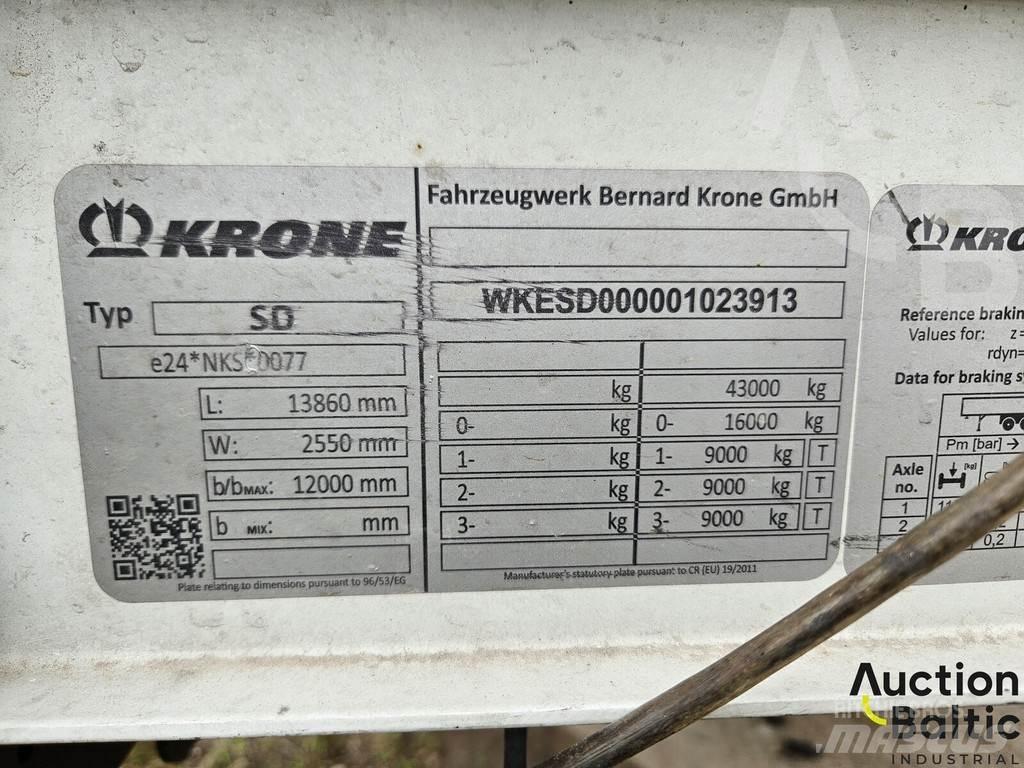 Krone SK 3855 نصف مقطورات بباب جانبي