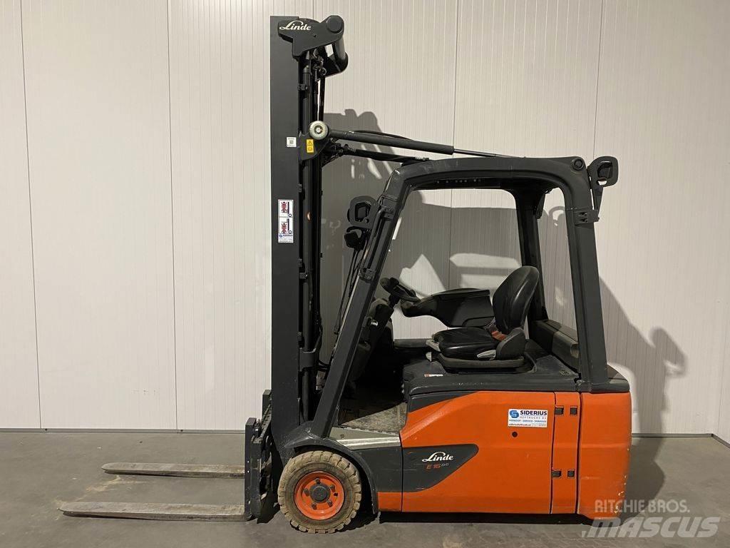 Linde E16L-02 شاحنات ذات رافعات شوكية تعمل بالكهرباء