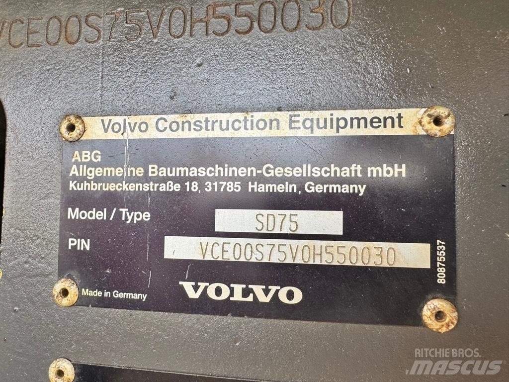 Volvo SD 75 مداحل أحادية الأسطوانة