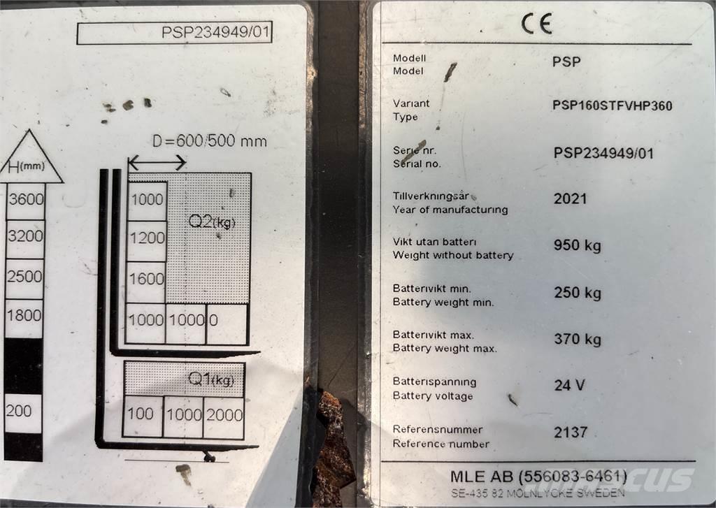 Atlet PSP160 شاحنات مناولة ذاتية الدفع