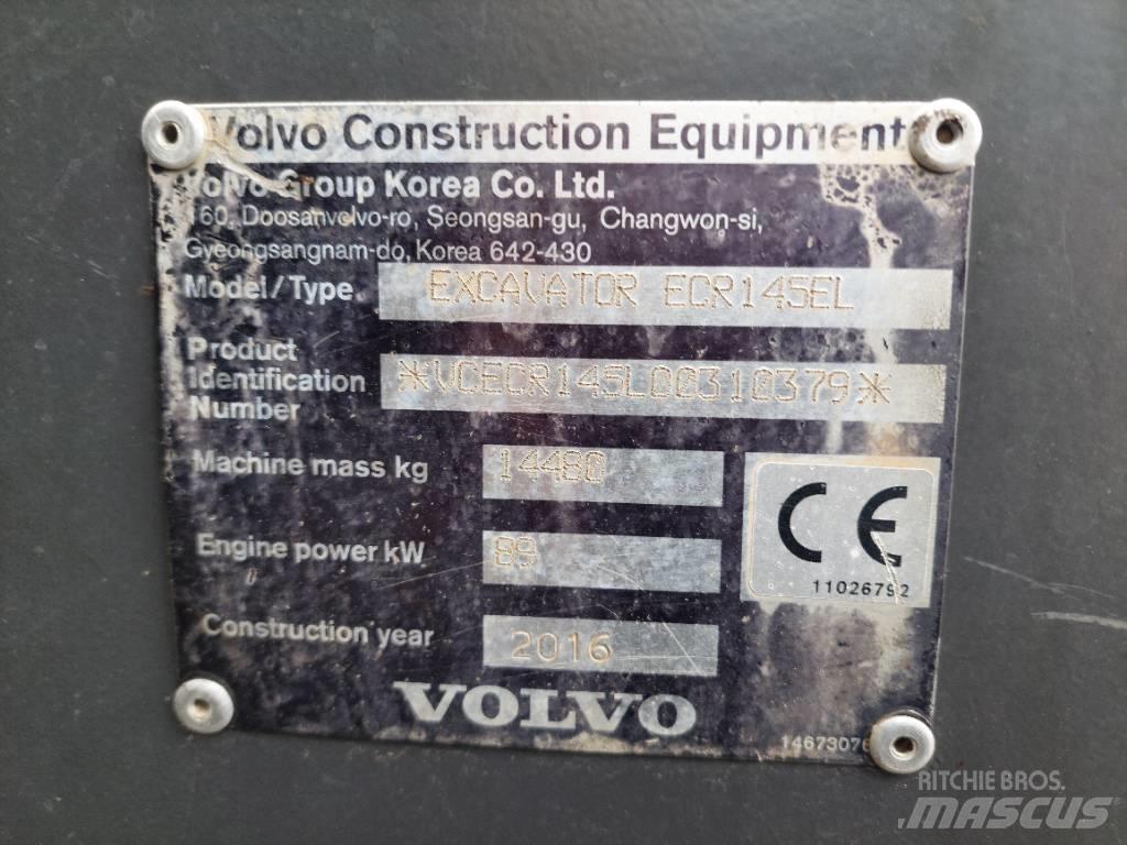 Volvo ECR 145 EL حفارات زحافة