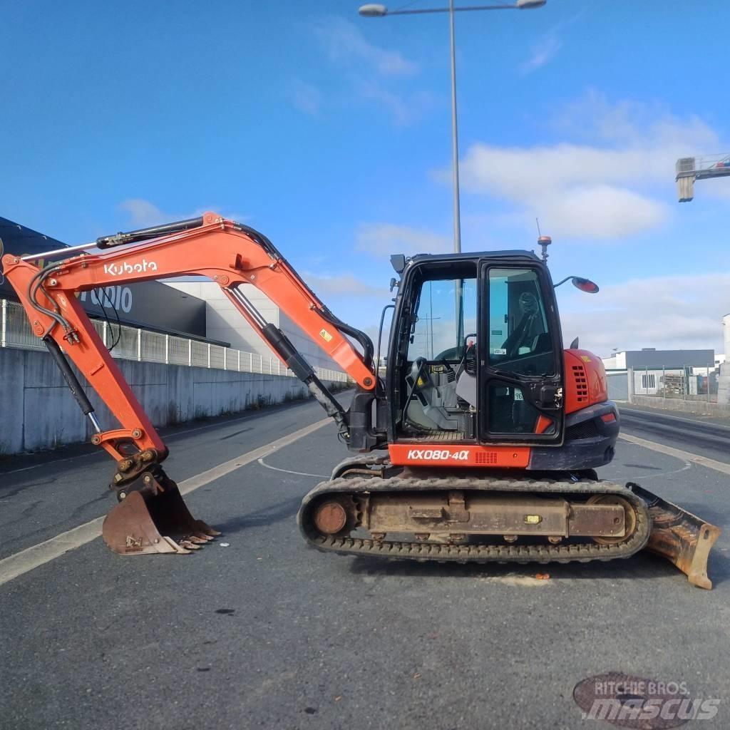 Kubota KX 080-4A حفارات وسط 7 طن - 12 طن