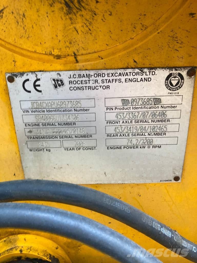 JCB 4CX لوادر ذات جرافات عكسية