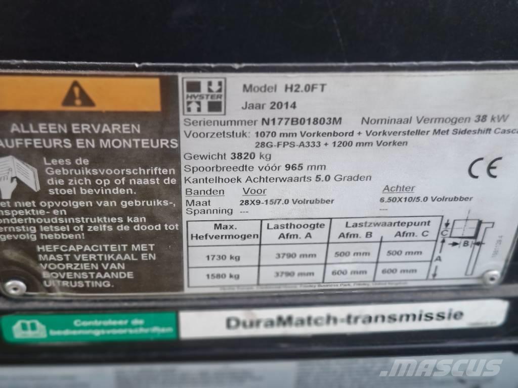 Hyster H 2.0 FT شاحنات LPG