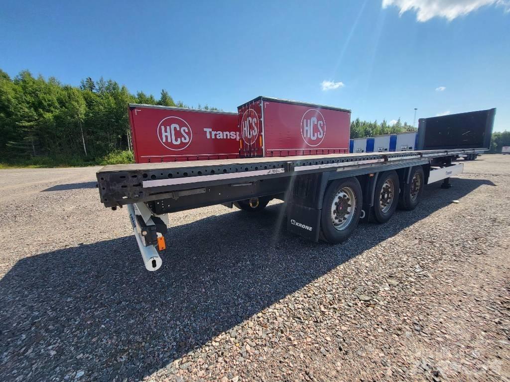 Krone Flatbed Nordic نصف مقطورات مسطحة / مفصلية الجوانب