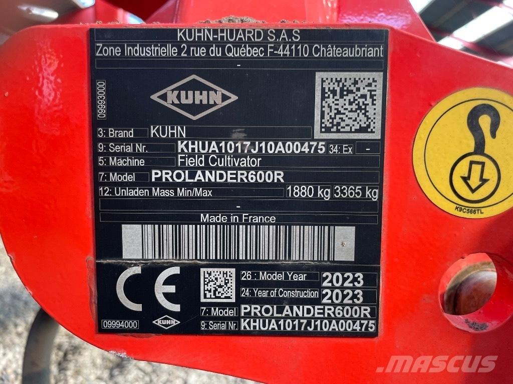 Kuhn Prolander 600R كاسحات