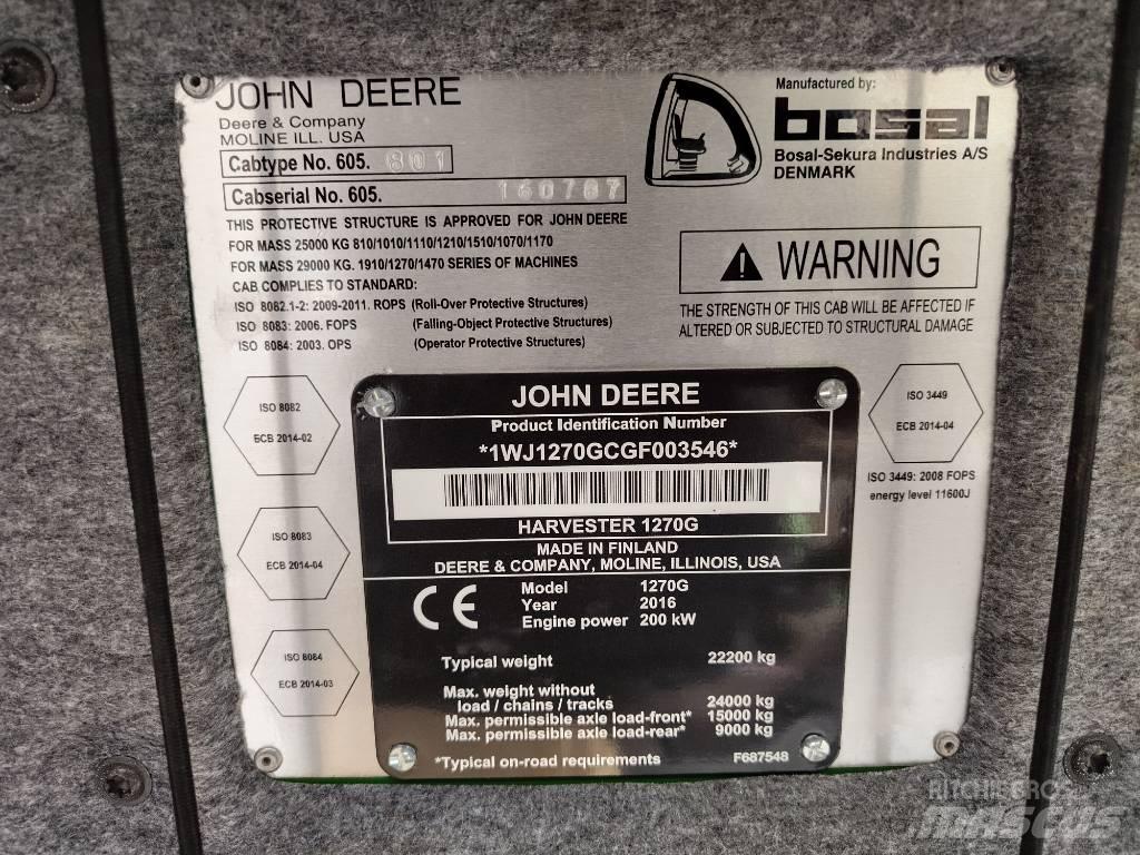 John Deere 1270G 6W حصادات