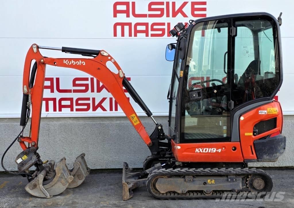 Kubota KX 019-4 حفارات صغيرة أقل من 7 طن (حفارات صغيرة)