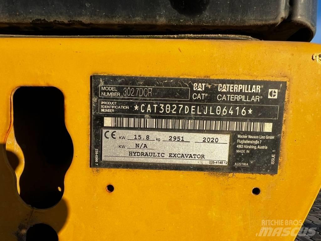 CAT 302.7 DCR حفارات صغيرة أقل من 7 طن (حفارات صغيرة)