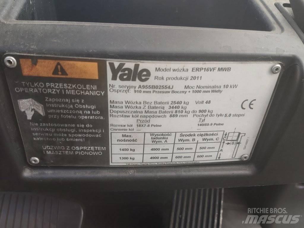 Yale ERP 16 VF شاحنات ذات رافعات شوكية تعمل بالكهرباء