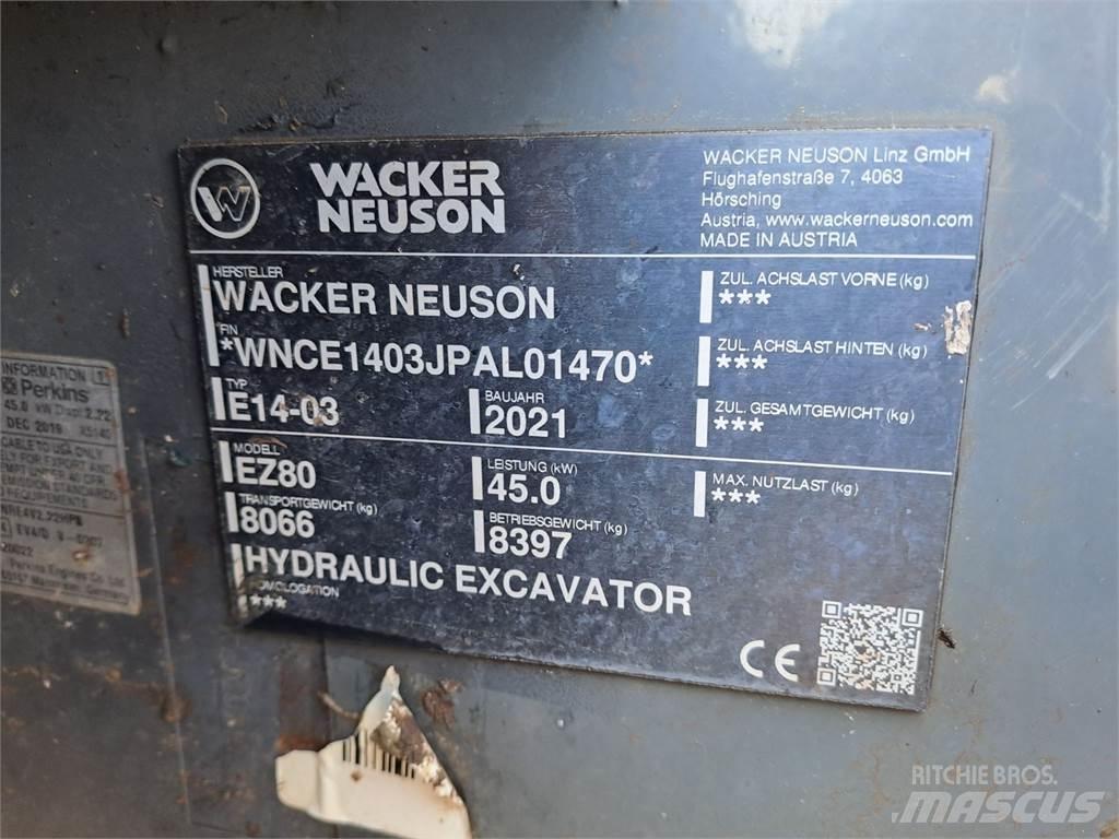 Wacker Neuson EZ80 حفارات زحافة