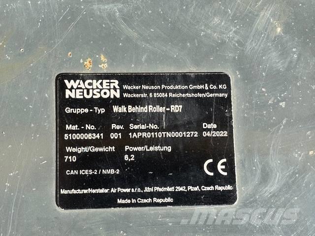 Wacker Neuson RD 7 مداحل ثنائية الاسطوانة