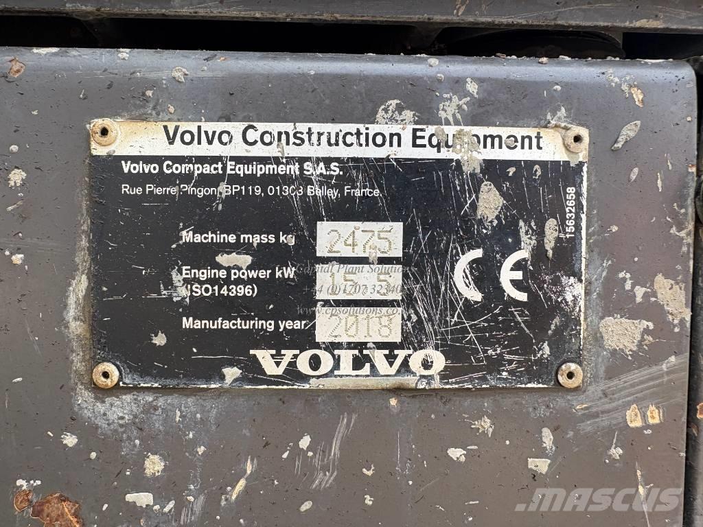 Volvo ECR 25 D حفارات صغيرة أقل من 7 طن (حفارات صغيرة)