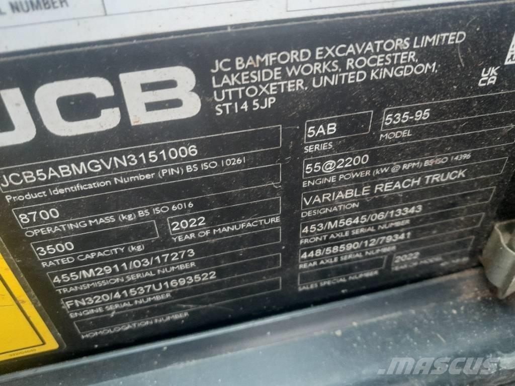 JCB 535-95 معدات مناولة لأغراض الزراعة