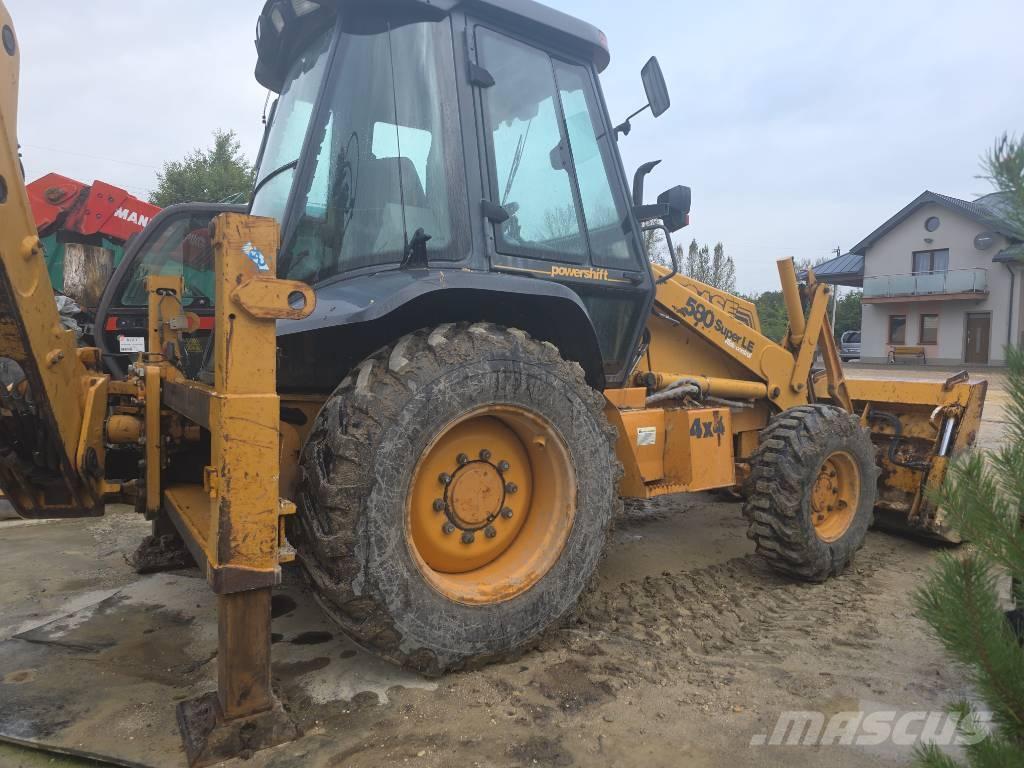 CASE 580 لوادر ذات جرافات عكسية