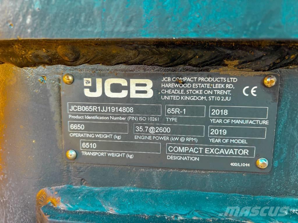 JCB 65 R-1 حفارات صغيرة أقل من 7 طن (حفارات صغيرة)