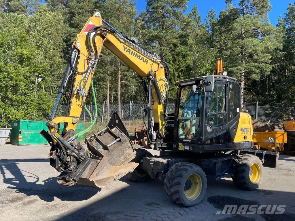 Yanmar B 95 W حفارات بعجل