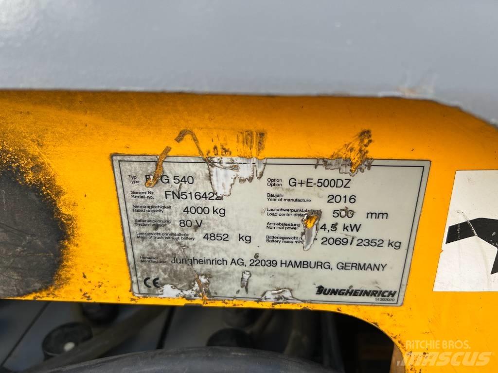 Jungheinrich EFG 540 شاحنات ذات رافعات شوكية تعمل بالكهرباء