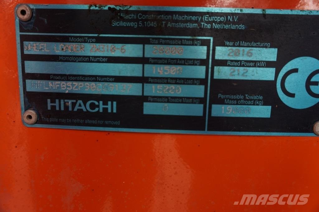 Hitachi ZW 310-6 لوادر بعجل