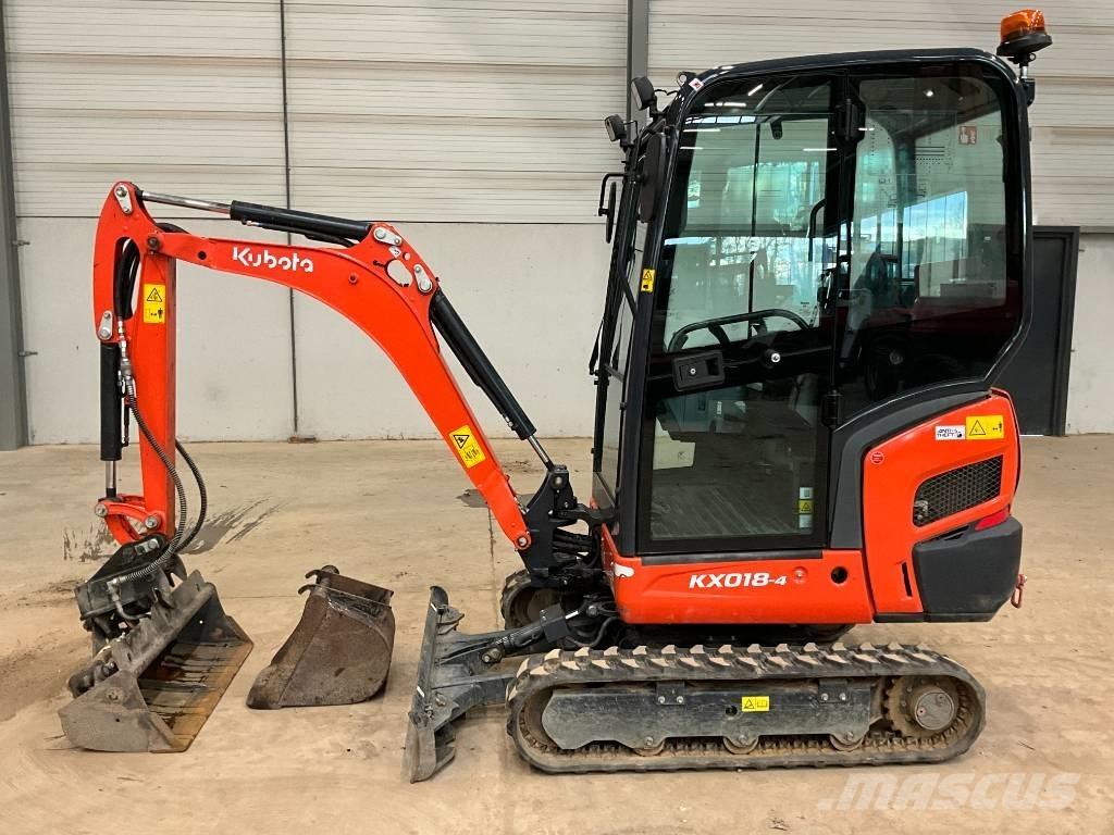 Kubota KX 018-4 حفارات صغيرة أقل من 7 طن (حفارات صغيرة)