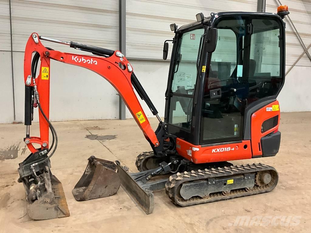 Kubota KX 018-4 حفارات صغيرة أقل من 7 طن (حفارات صغيرة)