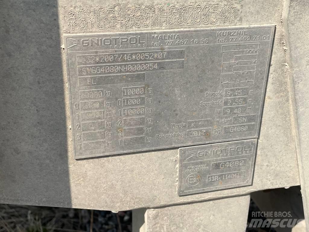 Gniotpol G4080 مقطورات بغطاء جانبي