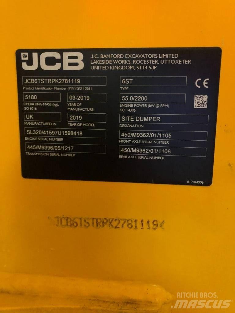 JCB 6 ST عربات نقل قلابة للمواقع