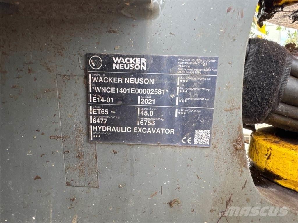 Wacker Neuson ET65 حفارات زحافة