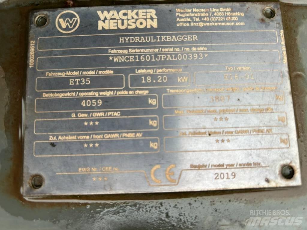 Wacker Neuson ET35 حفارات زحافة