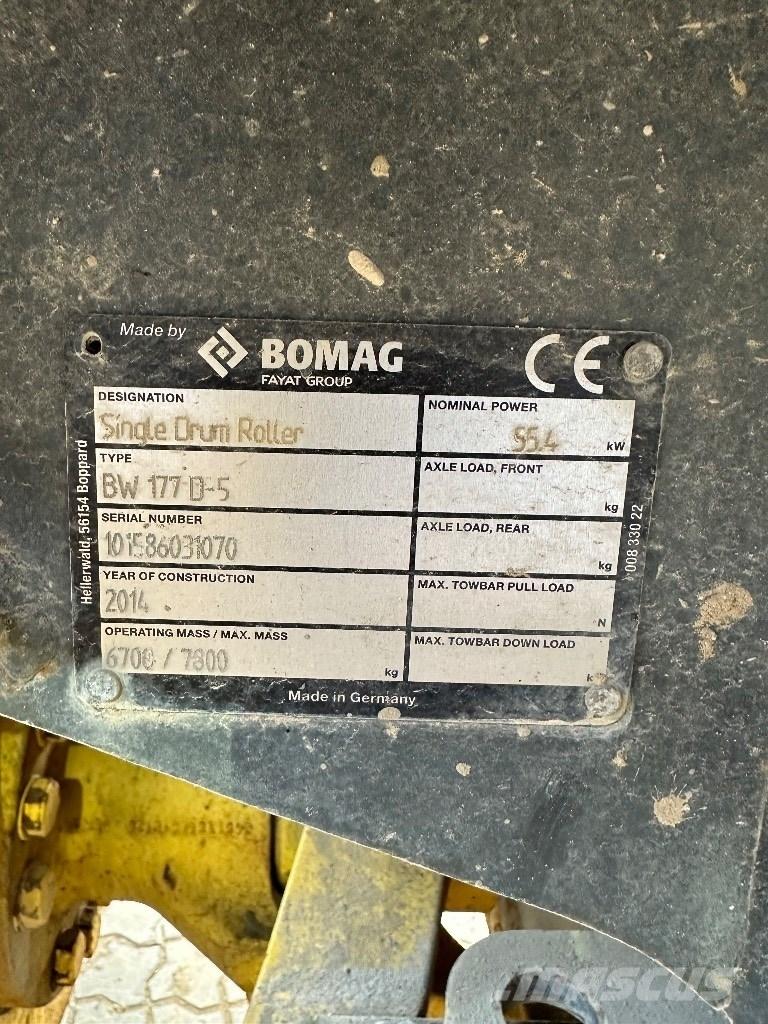 Bomag BW 177 D-5 ضاغطات التربة