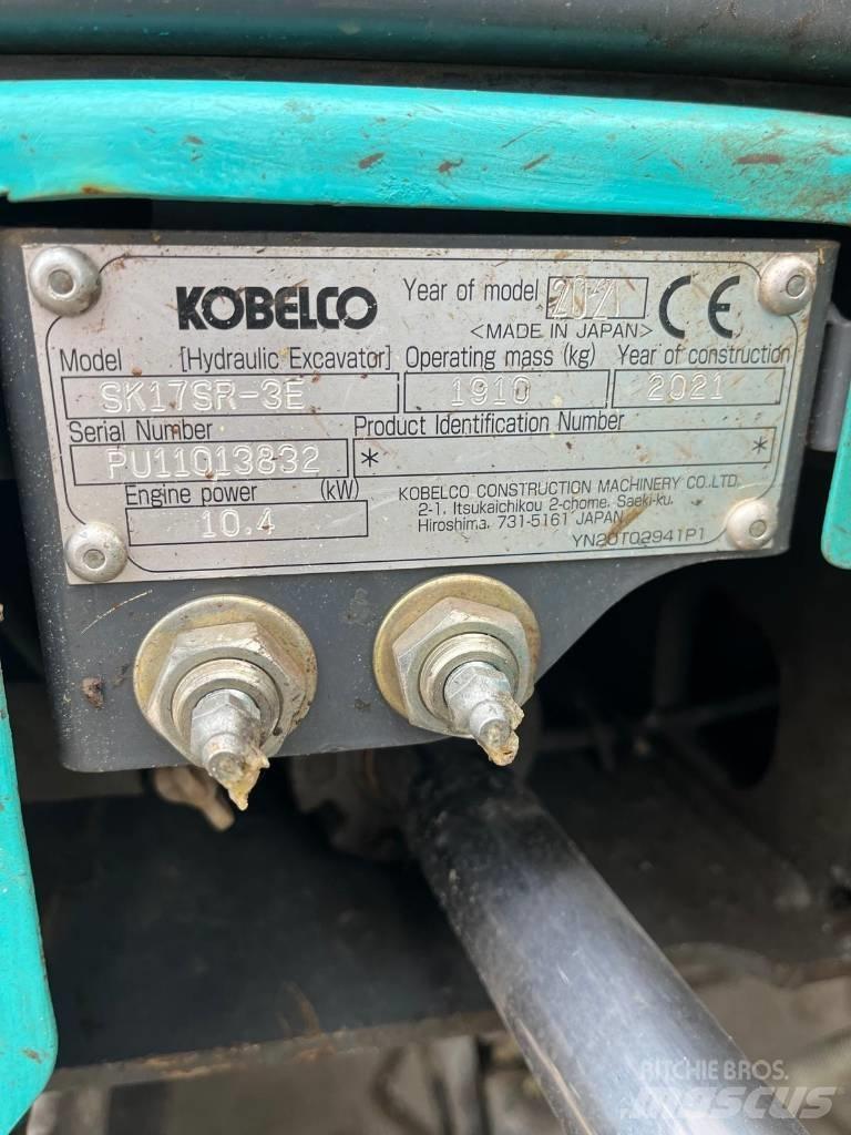 Kobelco SK 17 SR-3E حفارات صغيرة أقل من 7 طن (حفارات صغيرة)
