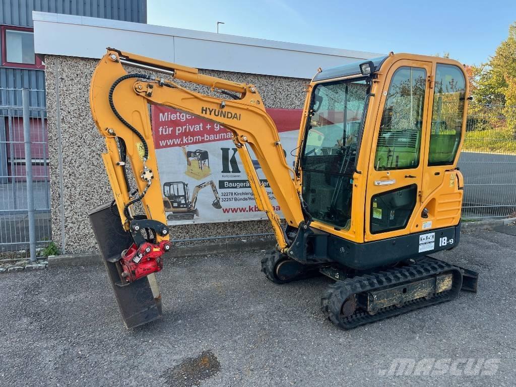 Hyundai R18-9 حفارات صغيرة أقل من 7 طن (حفارات صغيرة)