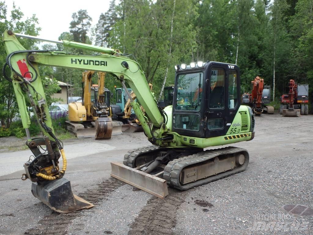 Hyundai Robex 55-3 حفارات صغيرة أقل من 7 طن (حفارات صغيرة)