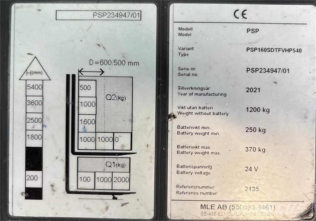 Atlet PSP160 شاحنات مناولة ذاتية الدفع