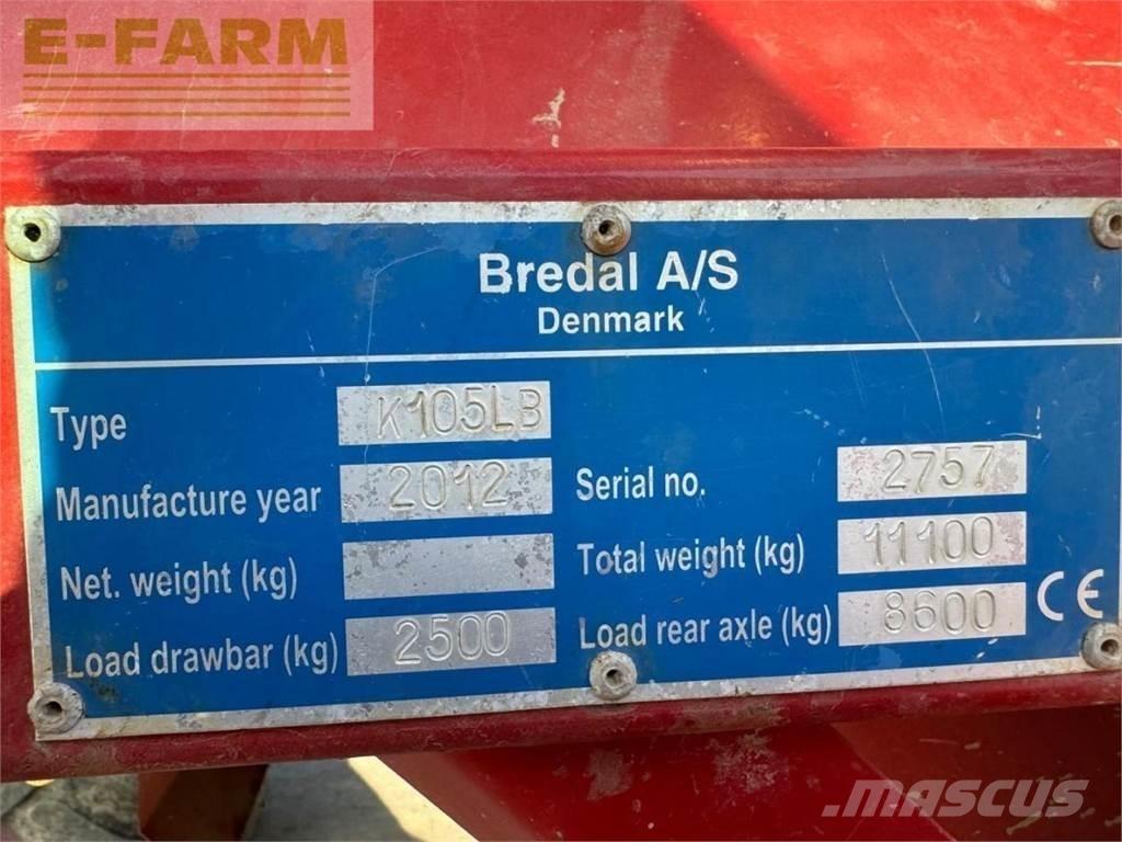 Bredal K105LB معدات فرد المواد المعدنية