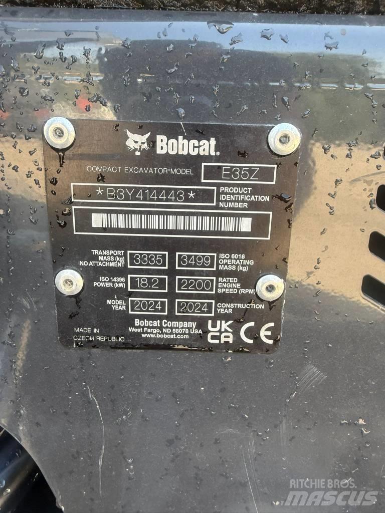 Bobcat E 35, 549h حفارات صغيرة أقل من 7 طن (حفارات صغيرة)