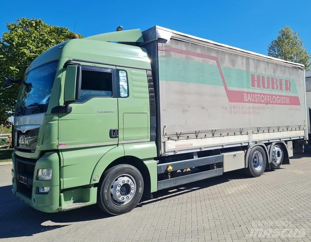 MAN 26.440 / 7.4m / LIFT شاحنات بغطاء جانبي